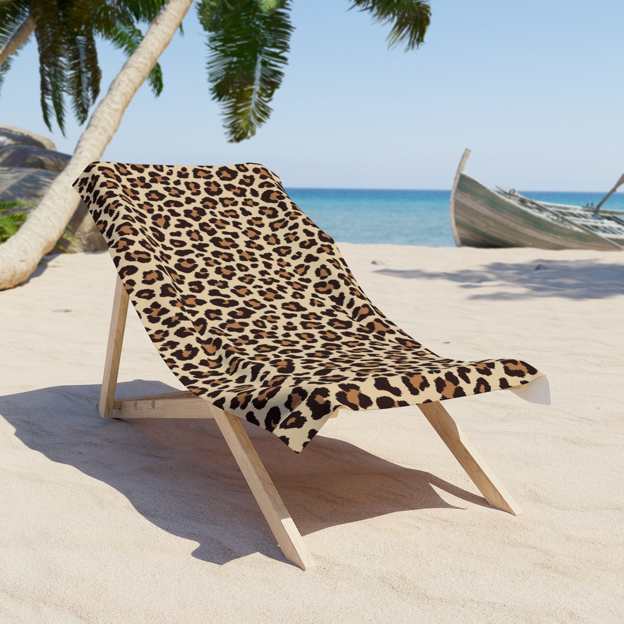 Serviette de plage motif Léopard